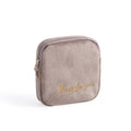 Plush Cloth Sanitary Napkin Storage Bag Sanitary Pad Storage Bag(Khaki)