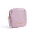 Plush Cloth Sanitary Napkin Storage Bag Sanitary Pad Storage Bag(Pink)