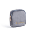 Plush Cloth Sanitary Napkin Storage Bag Sanitary Pad Storage Bag(Gray)