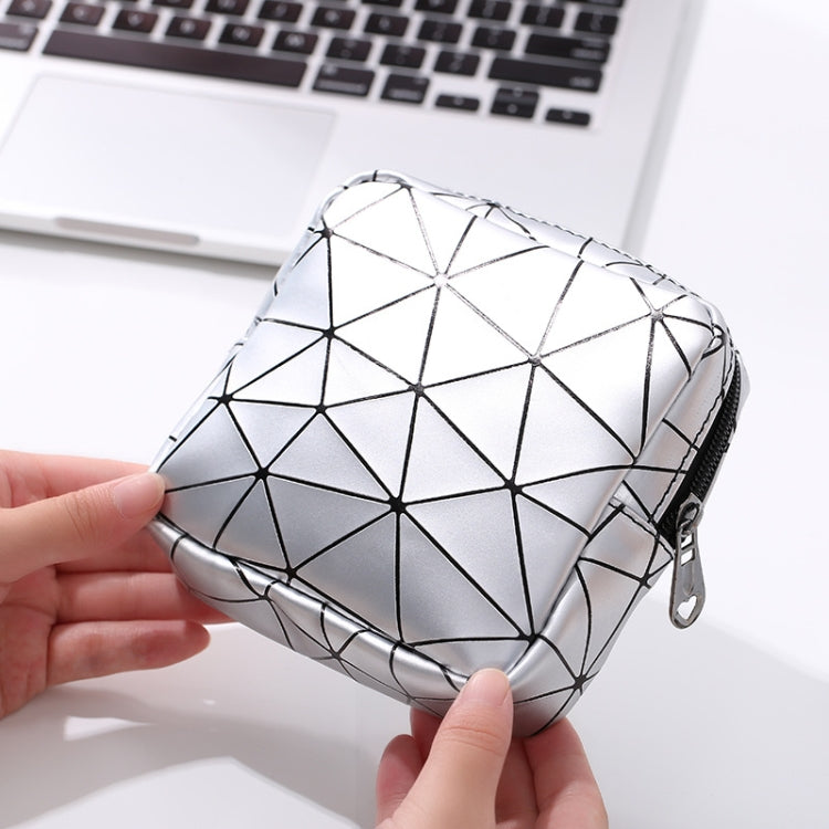 XH8214 Portable Sanitary Napkin Storage Bag Large Capacity Waterproof Coin Bag(Fluorescence)