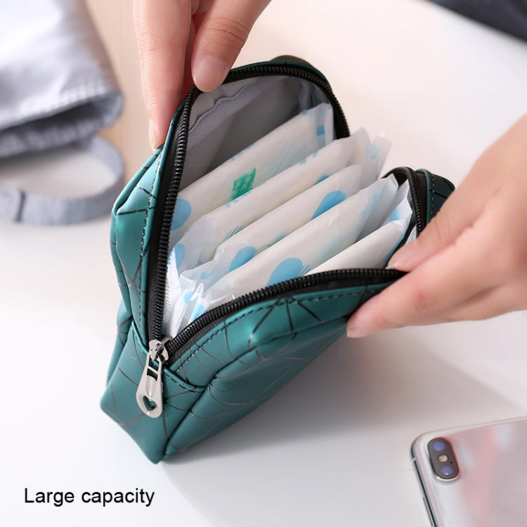 XH8214 Portable Sanitary Napkin Storage Bag Large Capacity Waterproof Coin Bag(Fluorescence)