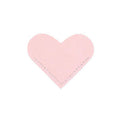 Mini Business Student Library Portable PU Leather Heart Shaped Bookmark(Girl Pink)