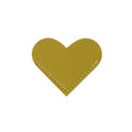 Mini Business Student Library Portable PU Leather Heart Shaped Bookmark(Apple Green)