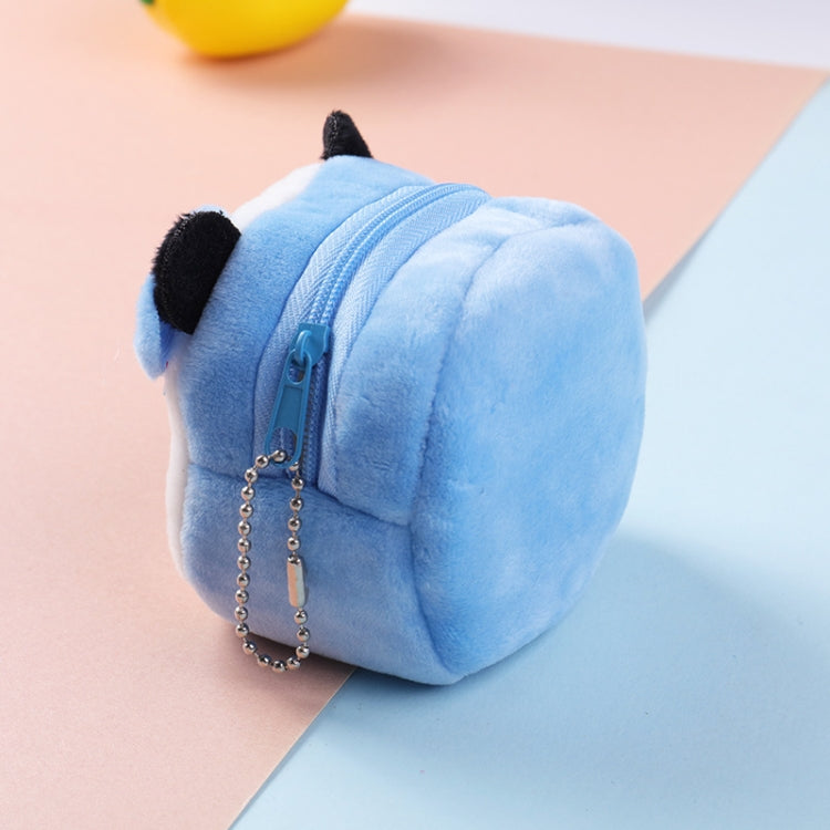 2pcs Children Cartoon Plush Three-dimensional Key Coin Purse(Yellow Duckling)