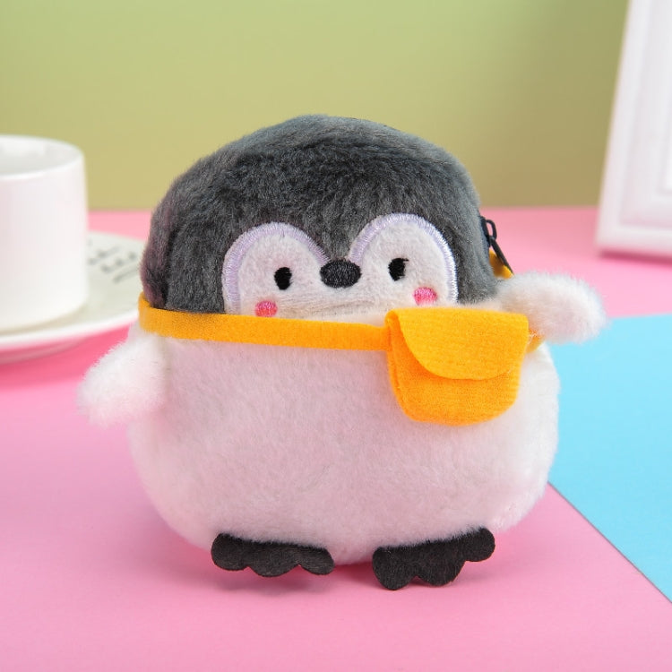 2pcs Cute Little Penguin Coin Purse Lipstick Data Cable Bag(9x8.5x4cm)