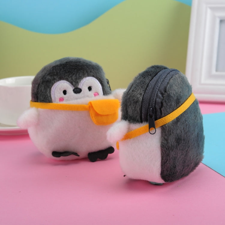 2pcs Cute Little Penguin Coin Purse Lipstick Data Cable Bag(9x8.5x4cm)