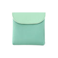 D9900 Simple Lipstick Bag PU Leather Sanitary Storage Bags(Green)