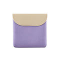 D9900 Simple Lipstick Bag PU Leather Sanitary Storage Bags(Purple)