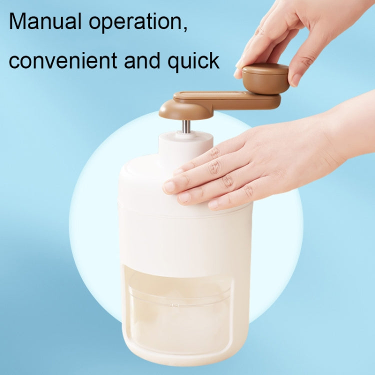 Household Small Manual Ice Crusher Portable Mini Ice Smoothie Machine(T555)