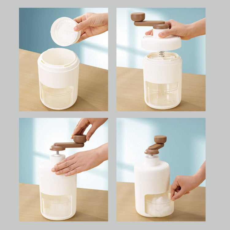 Household Small Manual Ice Crusher Portable Mini Ice Smoothie Machine(T555)