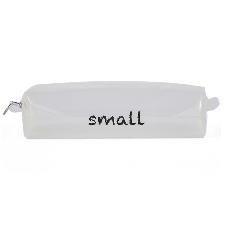 H6465-1 TPU Waterproof Student Transparent Pencil Bag(White)