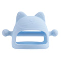 Baby Anti-eating Hand Cover Boiled Silicone Soothing Teeth Stick(Sky Blue)