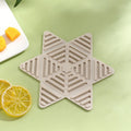 Folding Pot Cushion Silicon Tea Cup Insulation Pad House Table Non-slip Place Mats(Grey)