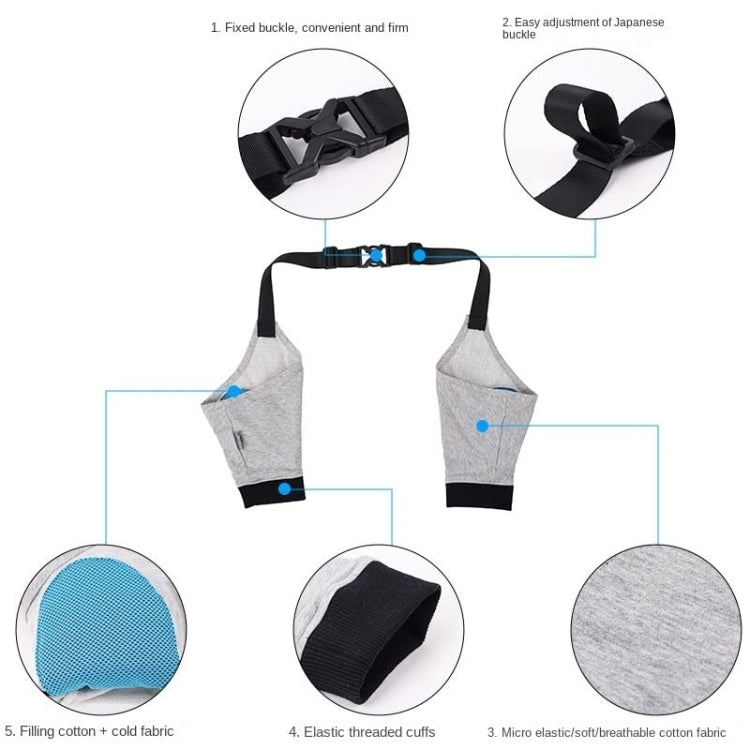 Pet Knee Pads Breathable Dog Elbow Brace Front Leg Brace, Size: M(Blue Red)