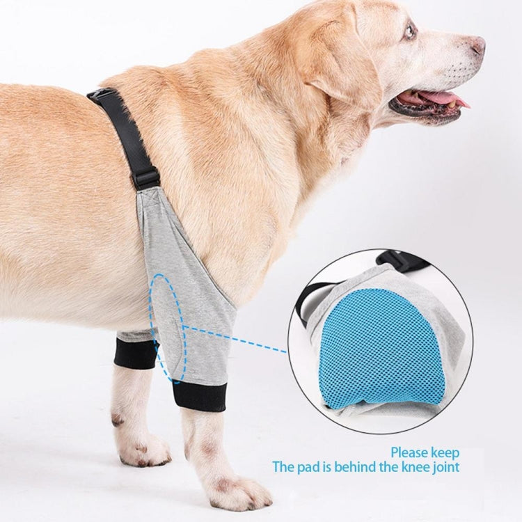 Pet Knee Pads Breathable Dog Elbow Brace Front Leg Brace, Size: L(Blue Red)