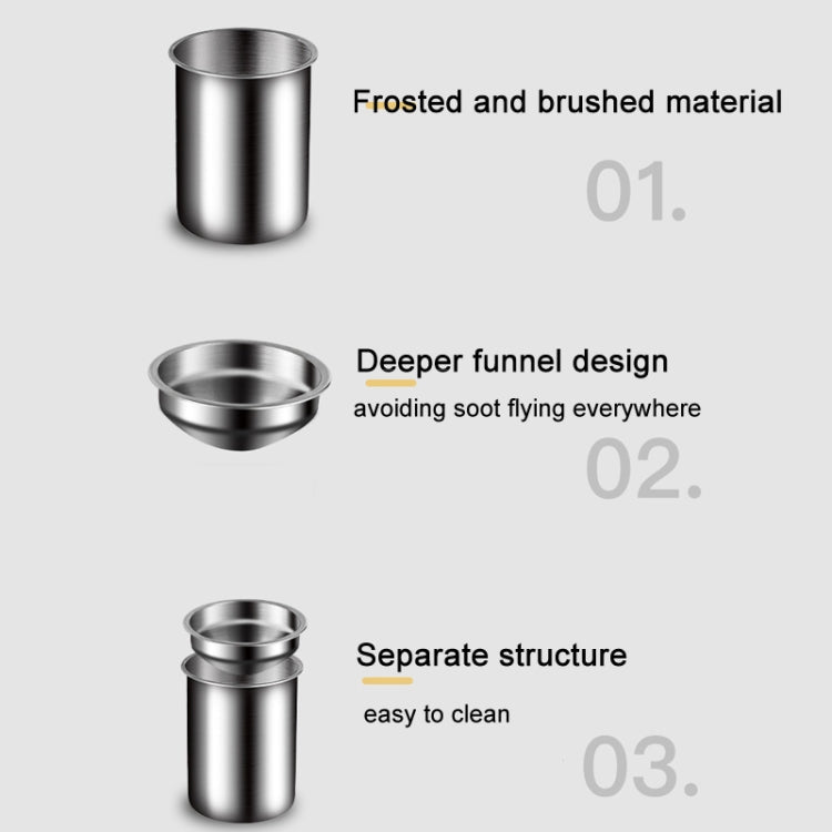 Stainless Steel Wall-mounted Ashtray Bathroom Multifunctional Ashtray Without Punching Without Smoke Buckle