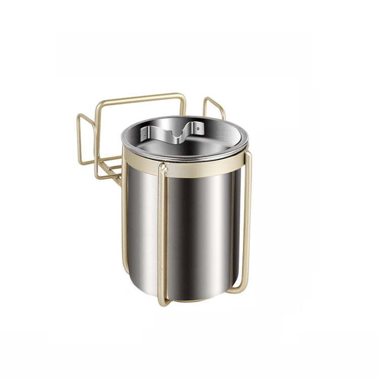 Stainless Steel Wall-mounted Ashtray Bathroom Multifunctional Ashtray Without Punching With Smoke Buckle
