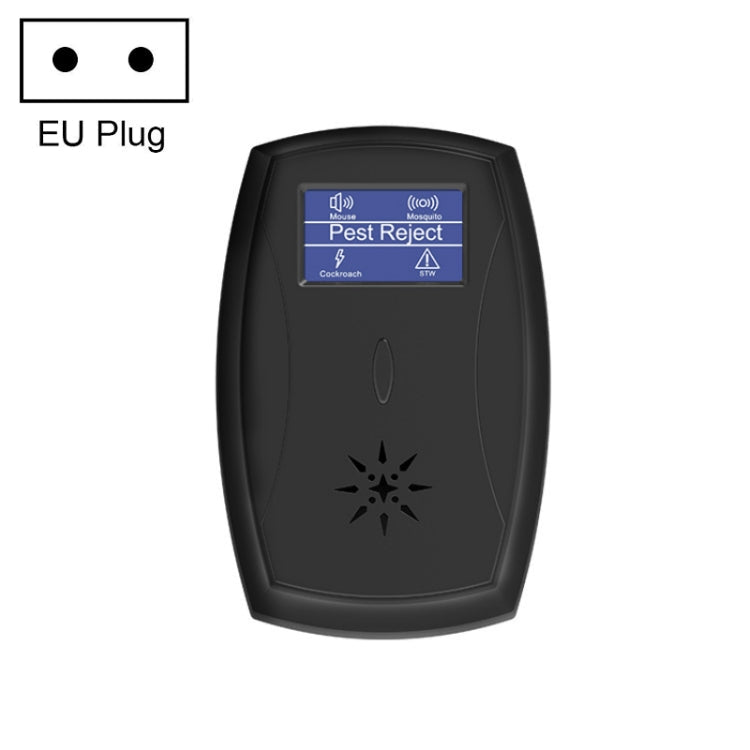 Household Mute Low Power Ultrasonic Insect Repeller, Specification: EU Plug(Black)