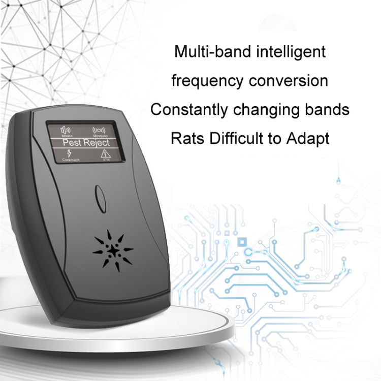 Household Mute Low Power Ultrasonic Insect Repeller, Specification: EU Plug(Black)