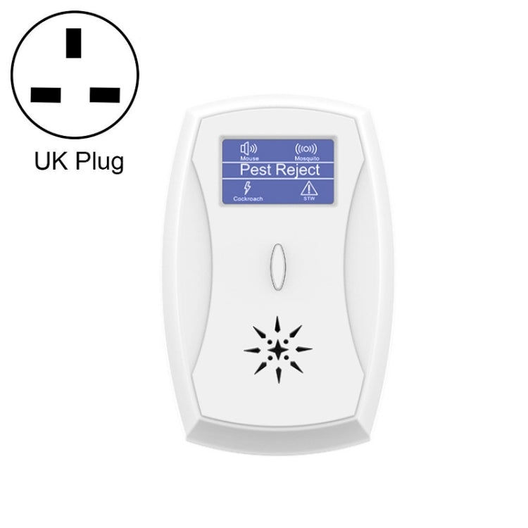 Household Mute Low Power Ultrasonic Insect Repeller, Specification: UK Plug(White)