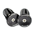 2pairs Aluminum Alloy Bicycle Expansion Handlebar Plug(Black)
