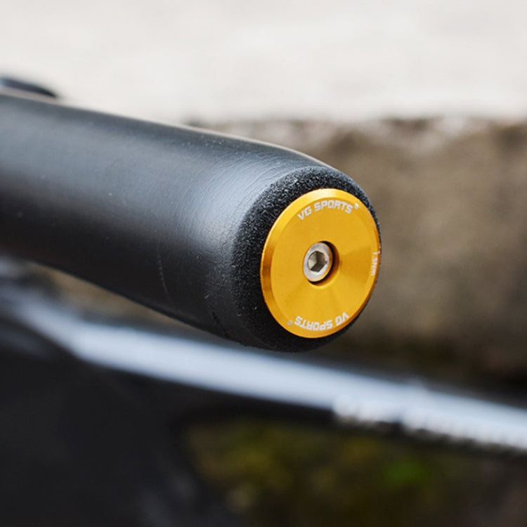 2pairs Aluminum Alloy Bicycle Expansion Handlebar Plug(Titanium)