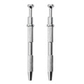 2pcs IC Chip Picker Electronic Component Parts Picker Capacitor IC Grabber Clips(Silver)