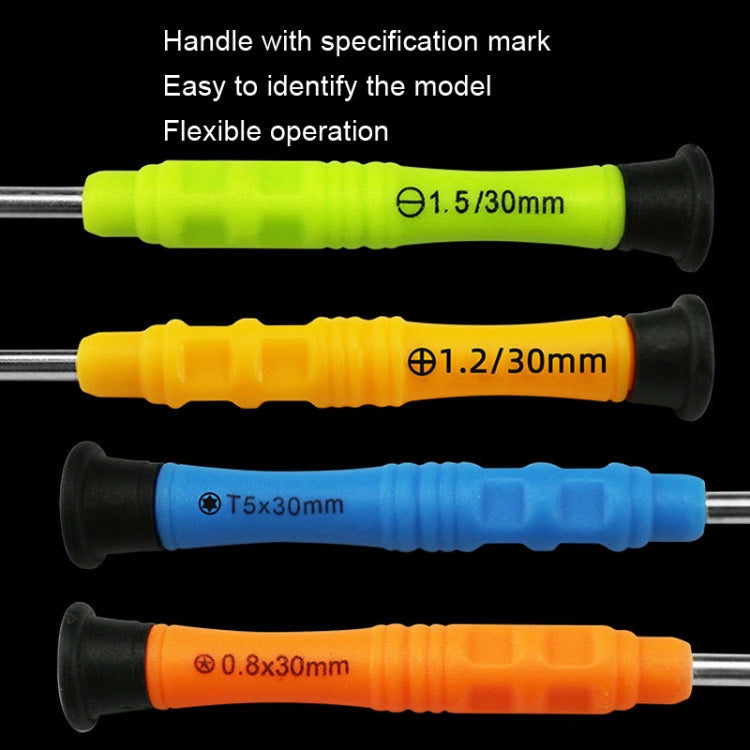 20pcs Mini Screwdriver Anti-Slip Mobile Phone Disassembly Maintenance Tools, Series: 1.2 Five Star