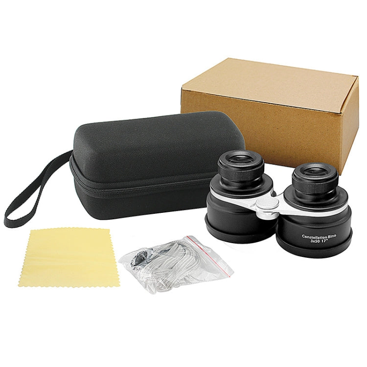 2X/3X Stargazing Binoculars HD Full Optical Lens Portable Telescope, Specification: 3x50