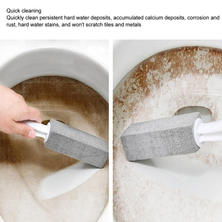 Pumice Toilet Brush Sink Scale Removal Rust Cleaning Brush Bathroom Oven Tile Stain Removal Stick(Grey)