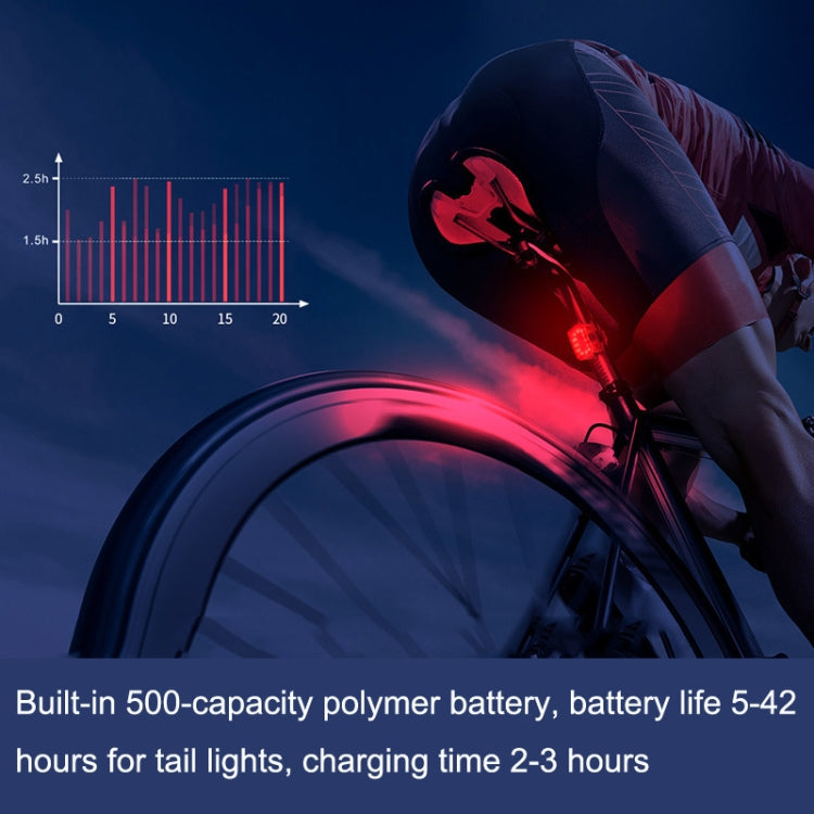 Bicycle Light USB Charging Outdoor LED Riding Lamp Set, Style: Tail Light