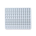 130 Grids Silicone Mat Baking Mold Mini Pet Snacks Dog Food Baking Pan Mold Biscuit Cake Mold(Blue)