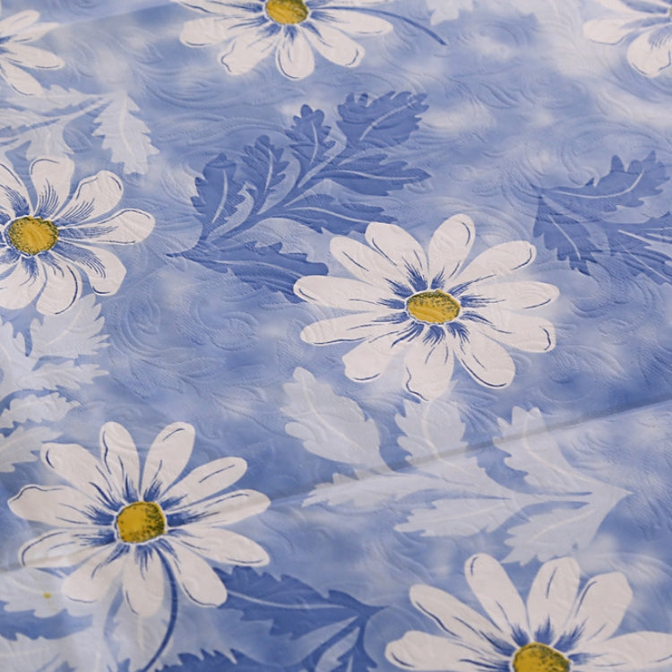PEVA Oil&Water Resistant Coffee Table Tablecloth, Size: Round 152cm(Sun Flower)