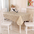 PEVA Oil&Water Resistant Coffee Table Tablecloth, Size: Round 152cm(Bronzing)