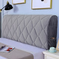 Bedside All-Inclusive Anti-Collision Quilted Thick Fabric Protective Cover, Size: 60x120cm(Dutch Velvet Gray)