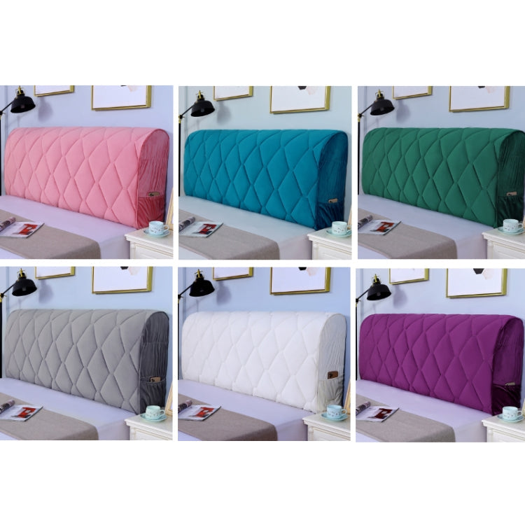 Bedside All-Inclusive Anti-Collision Quilted Thick Fabric Protective Cover, Size: 60x180cm(Dutch Velvet Beige)