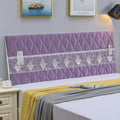 Bedside All-Inclusive Anti-Collision Quilted Thick Fabric Protective Cover, Size: 60x180cm(Italian Velvet Purple)
