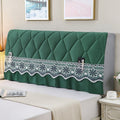 Bedside All-Inclusive Anti-Collision Quilted Thick Fabric Protective Cover, Size: 60x180cm(Eight Petals Green)