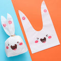 1bag Cartoon Rabbit Ears Gift Packaging Bags Candy Baking Snowflake Cookies Bags, Size: 10x17cm(Bucktooth Rabbit)
