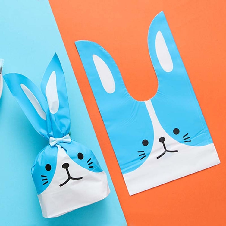 1bag Cartoon Rabbit Ears Gift Packaging Bags Candy Baking Snowflake Cookies Bags, Size: 10x17cm(Blue Dog)