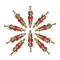 10pcs /Set Valve Core Gas Needle Car Tires Universal Vacuum Tire Exhaust Valve(Pure Copper)