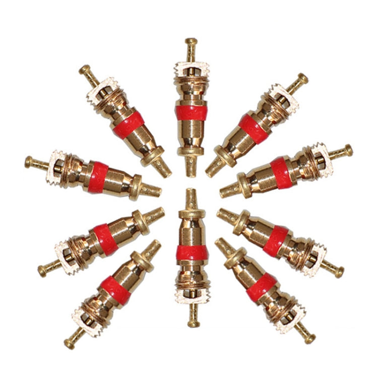 10pcs /Set Valve Core Gas Needle Car Tires Universal Vacuum Tire Exhaust Valve(Pure Copper)