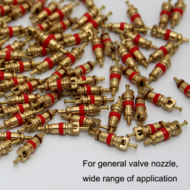 10pcs /Set Valve Core Gas Needle Car Tires Universal Vacuum Tire Exhaust Valve(Pure Copper)