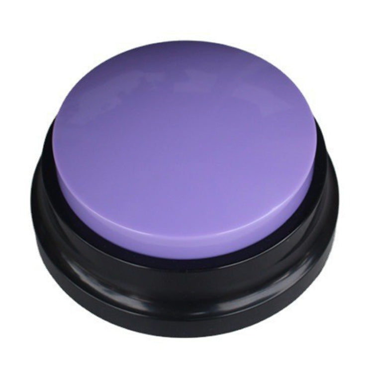 Pet Communication Button Dog Vocal Box Recording Vocalizer, Style: Recording Model(Purple)