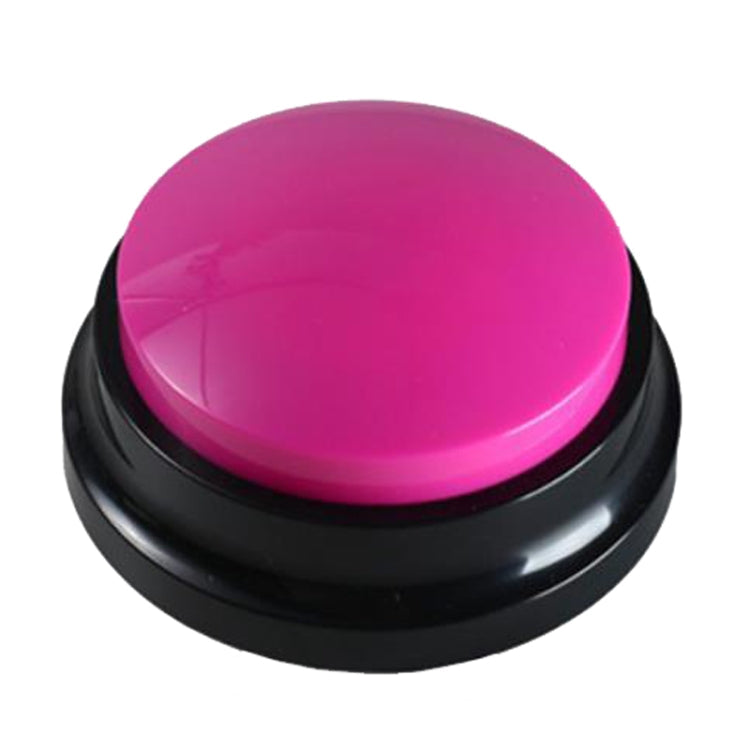 Pet Communication Button Dog Vocal Box Recording Vocalizer, Style: Recording Model(Rose Red)