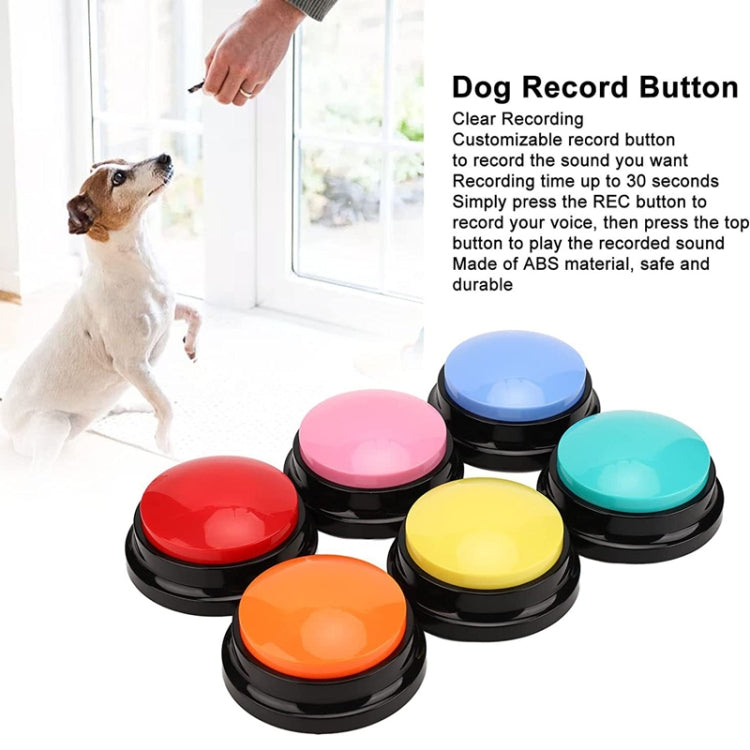 Pet Communication Button Dog Vocal Box Recording Vocalizer, Style: Recording Model(Green)
