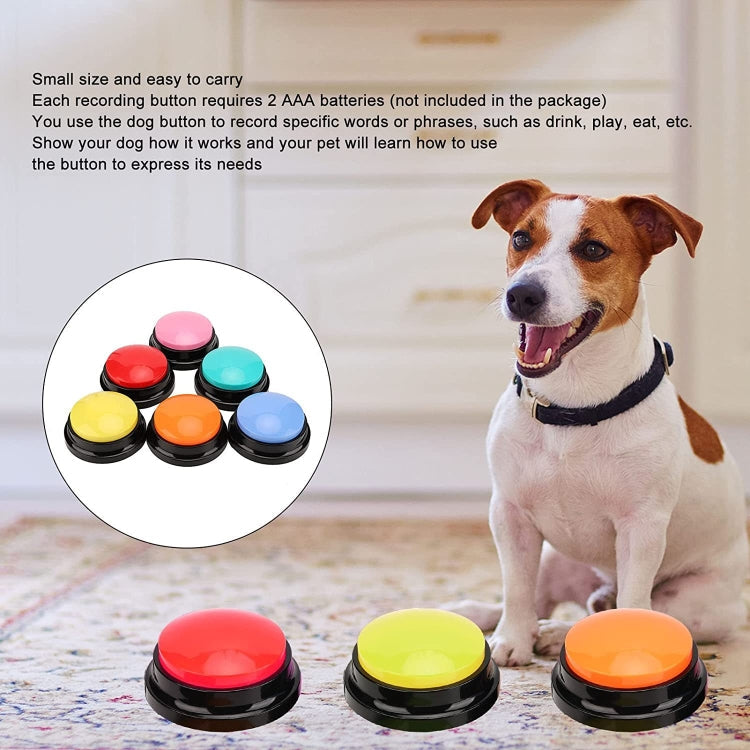 Pet Communication Button Dog Vocal Box Recording Vocalizer, Style: Recording Model(Green)