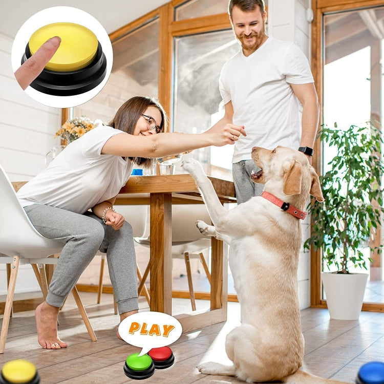 Pet Communication Button Dog Vocal Box Recording Vocalizer, Style: Recording Model(White)