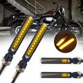 MK-229 4pcs Motorcycle 12LED Flowing Water Turning Light(Yellow)