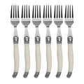 Stainless Steel Knife Fork Spoon Set Plastic Handle Western Tableware, Specification: 6 Forks